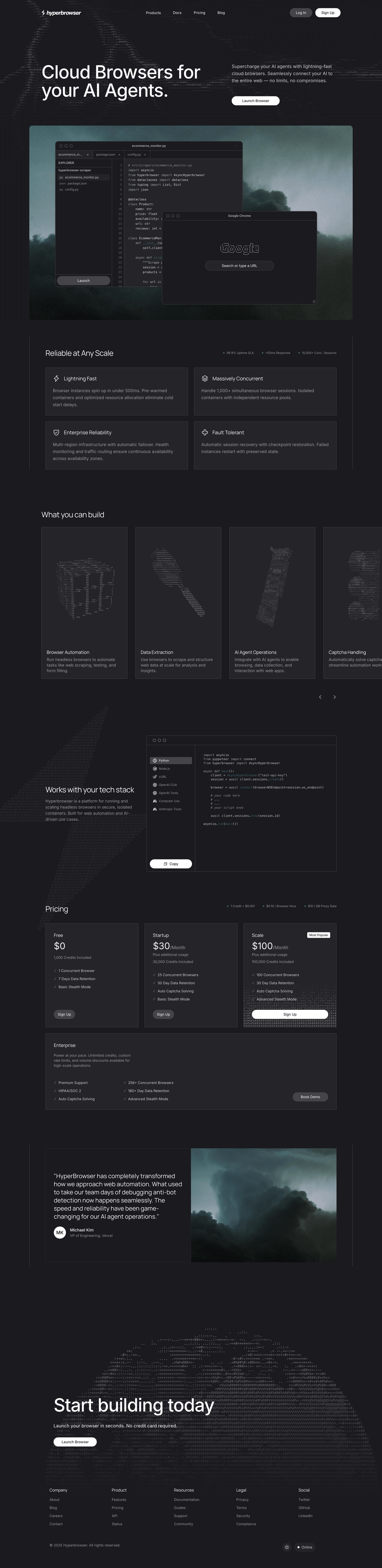 Landing page thumbnail