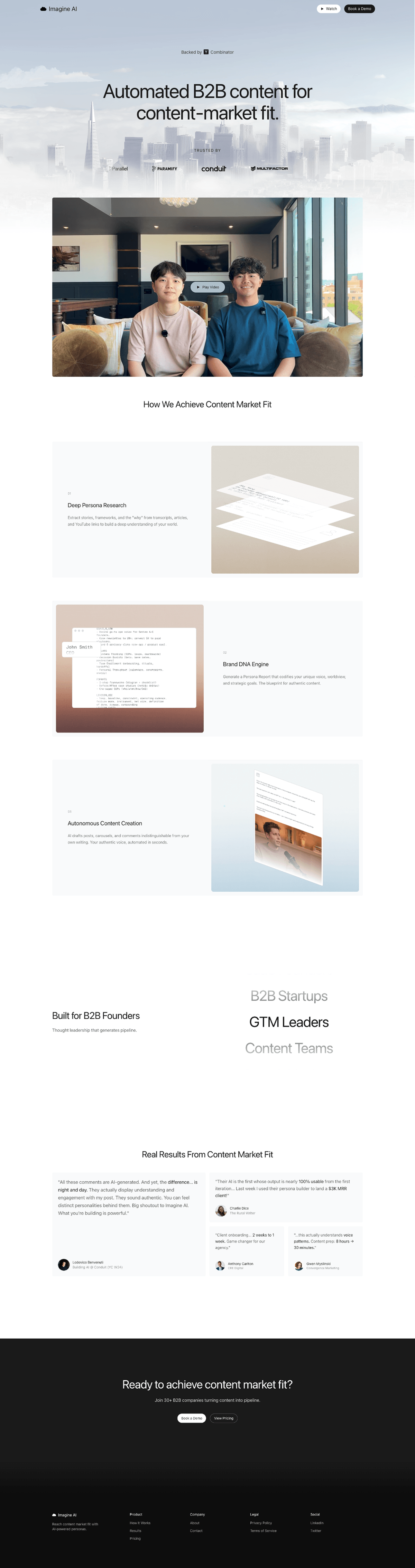 Landing page thumbnail